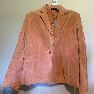NWT Vintage Lite Pink Leather Jacket